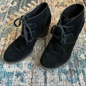 Clark’s Suede Black Booties